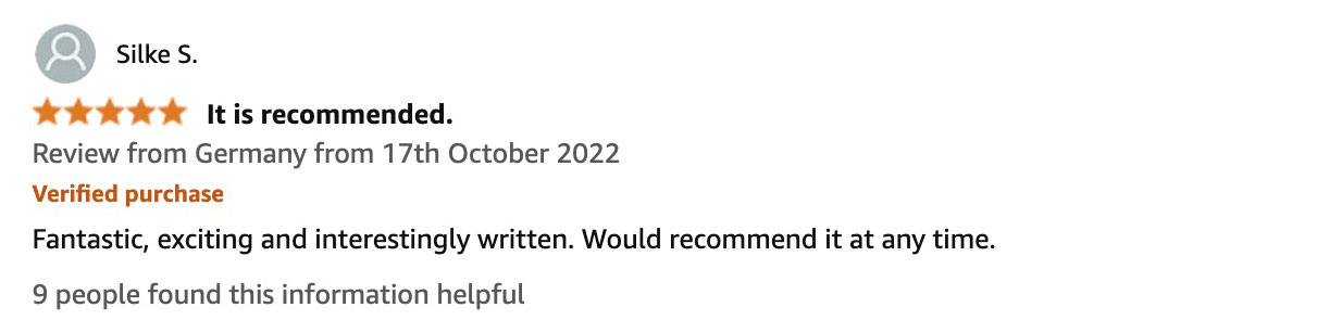Amazon reader review 7 of The Highlanderess